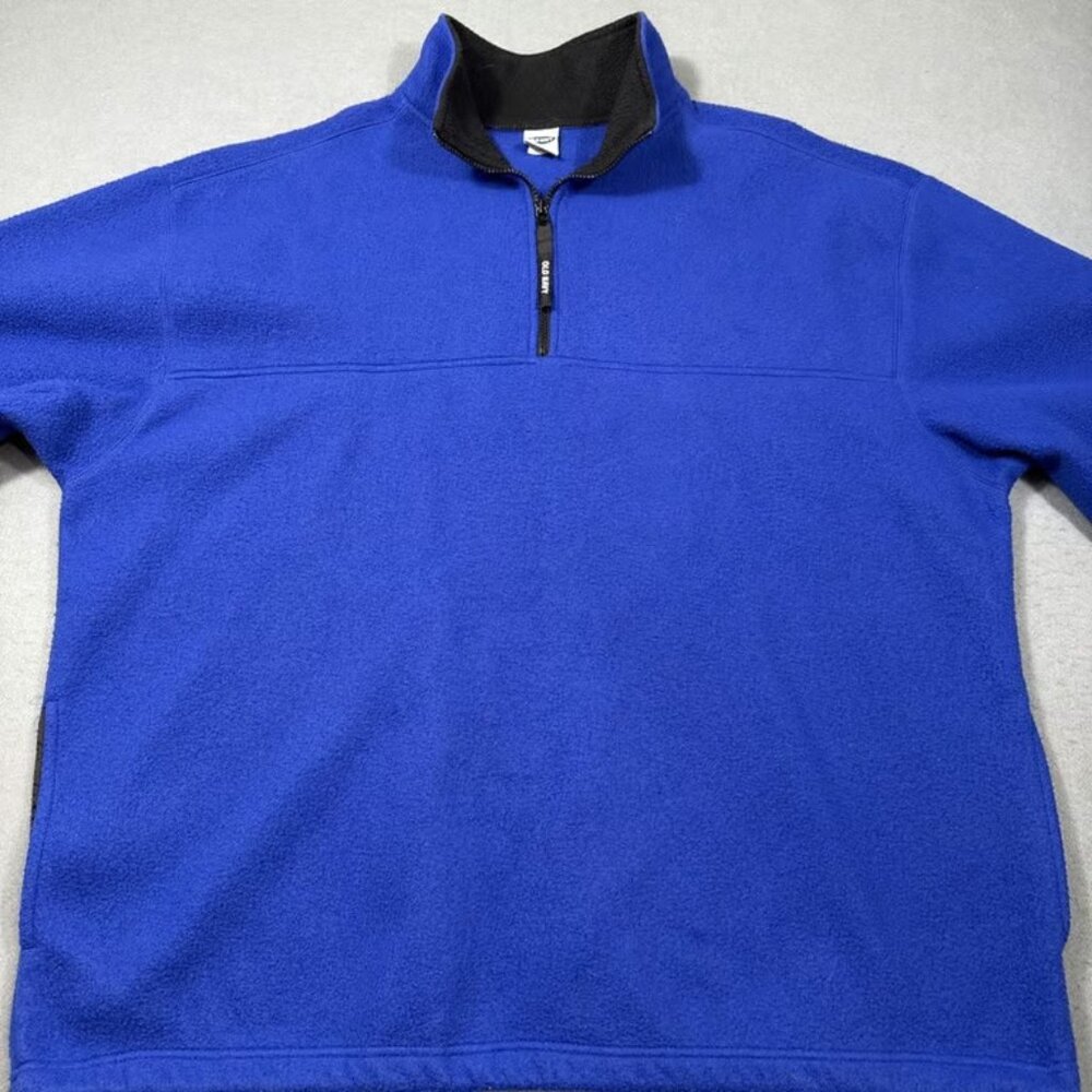 SWEATER SWEATSHIRT Old Navy Quarter Zip Red Fleece Pullover Men's